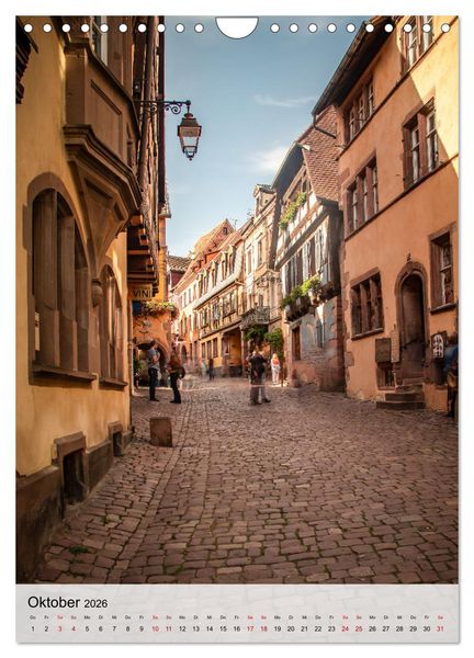 Produktbild: Elsass Alsace Riquewihr, das idyllische Weindorf (Wandkalender 2026 DIN A4 hoch), CALVENDO Monatskalender