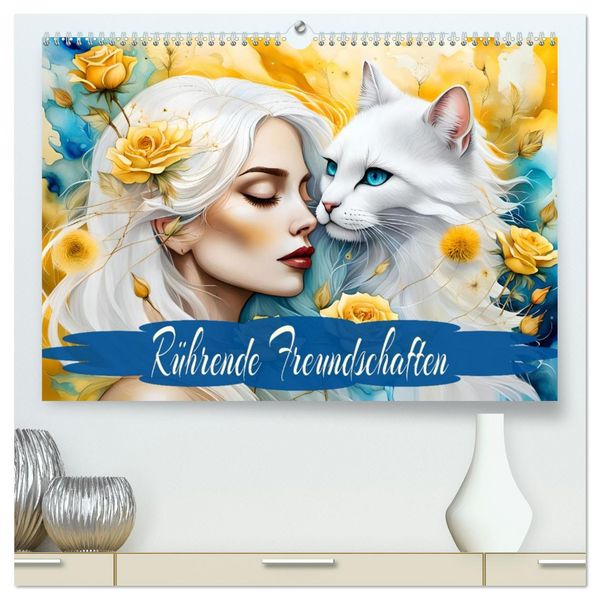 Rührende Freundschaften (hochwertiger Premium Wandkalender 2026 DIN A2 quer), Kunstdruck in Hochglanz