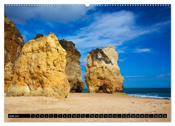 Produktbild: Str&auml;nde, Felsen und Meer - ALGARVE 2027 (hochwertiger Premium Wandkalender 2027 DIN A2 quer), Kunstdruck in Hochglanz