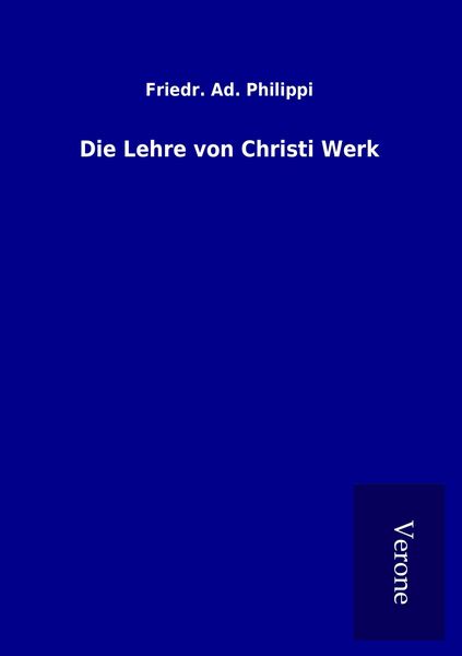 Produktbild: Die Lehre von Christi Werk