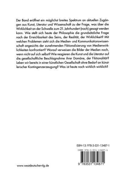 Produktbild: Festschrift f&uuml;r die Wirklichkeit