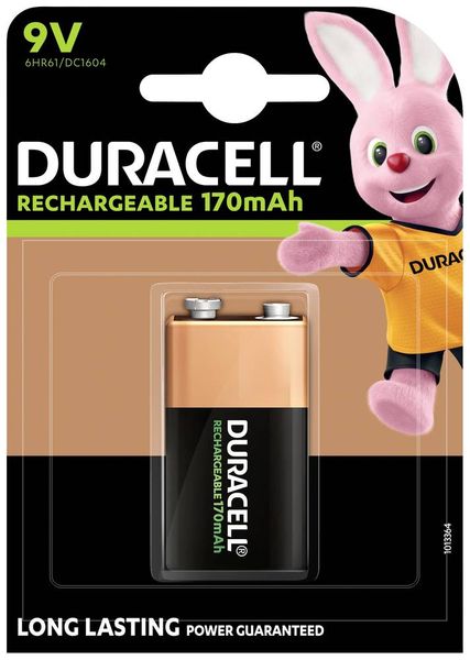 Duracell 9 V Block-Akku NiMH 170 mAh 8.4 V 1 St.