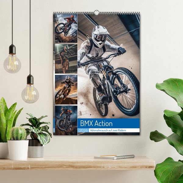 Produktbild: BMX Action (Wandkalender 2026 DIN A2 hoch), CALVENDO Monatskalender