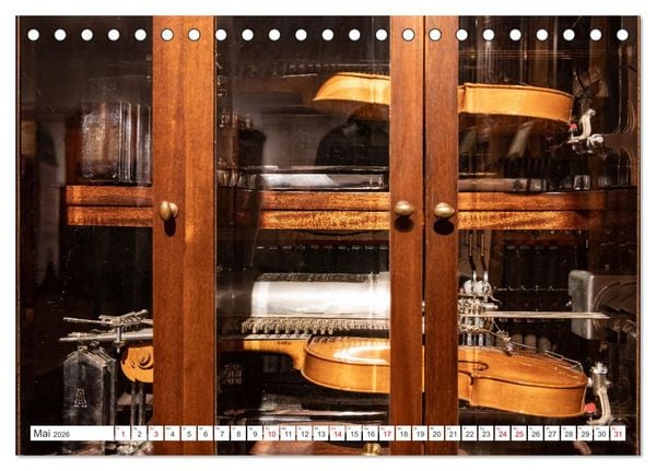 Produktbild: Selbstspielende Musikinstrumente (Tischkalender 2026 DIN A5 quer), CALVENDO Monatskalender