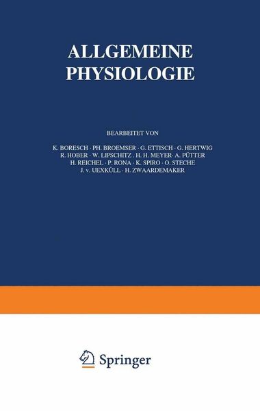 Produktbild: Handbuch der Normalen und Pathologischen Physiologie