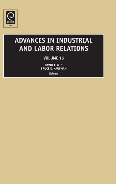 Produktbild: Advances in Industrial and Labor Relations