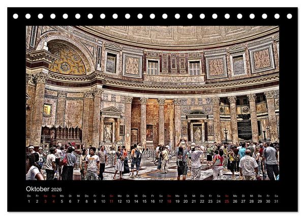 Produktbild: Roma (Tischkalender 2026 DIN A5 quer), CALVENDO Monatskalender