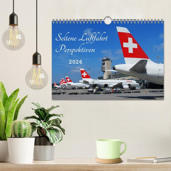 Produktbild: Seltene Luftfahrt Perspektiven (Wandkalender 2026 DIN A4 quer), CALVENDO Monatskalender