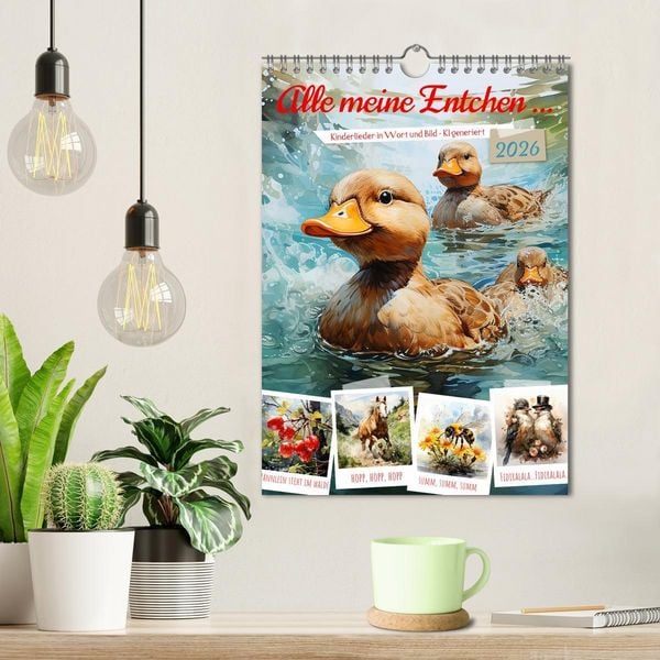 Produktbild: Alle meine Entchen (Wandkalender 2026 DIN A4 hoch), CALVENDO Monatskalender