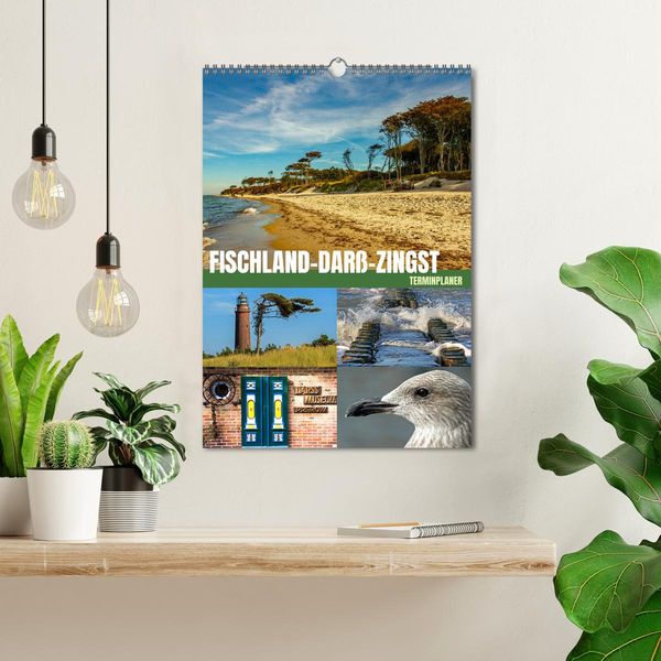 Produktbild: Fischland-Dar&szlig;-Zingst Terminplaner (Wandkalender 2026 DIN A3 hoch), CALVENDO Monatskalender