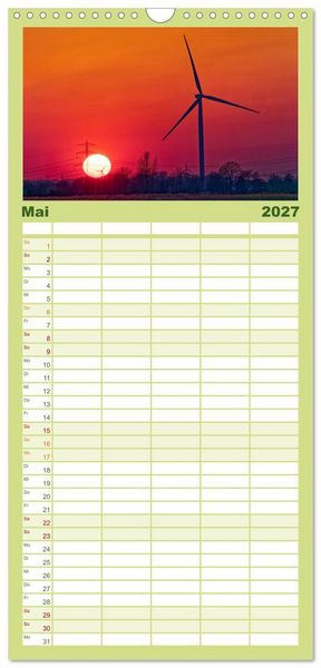 Produktbild: Familienplaner 2027 - Hamburg: Vier- und Marschlande mit 5 Spalten (Wandkalender, 21 x 45 cm) CALVENDO