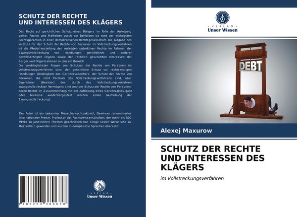 Produktbild: Schutz der Rechte und Interessen des Kl&auml;gers
