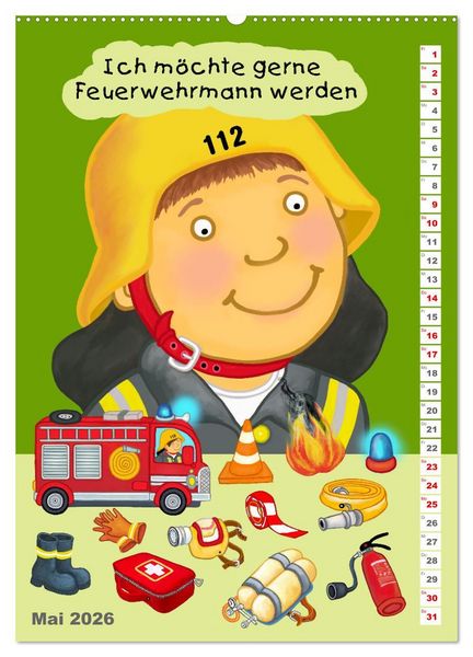 Produktbild: Mein Wunschberuf (Wandkalender 2026 DIN A2 hoch), CALVENDO Monatskalender