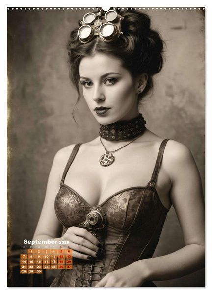Produktbild: Steampunk erotisch (hochwertiger Premium Wandkalender 2026 DIN A2 hoch), Kunstdruck in Hochglanz