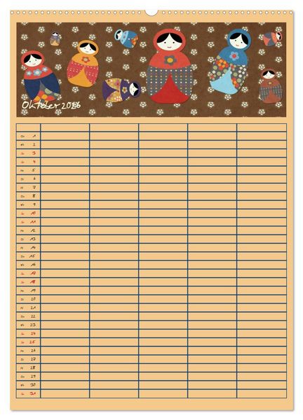 Produktbild: Unser buntes Familienleben (hochwertiger Premium Wandkalender 2026 DIN A2 hoch), Kunstdruck in Hochglanz