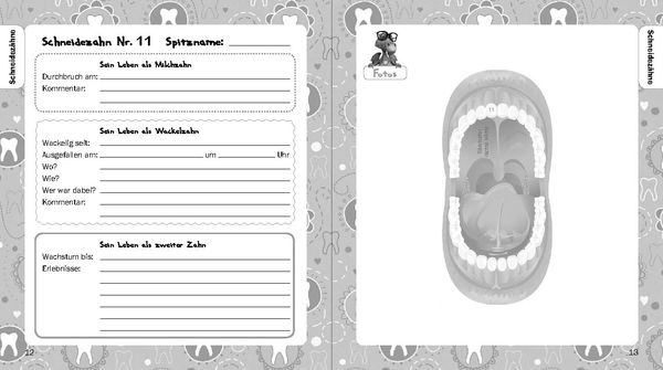 Produktbild: Alle meine Z&auml;hne - Der ultimative Zahnkalender f&uuml;r alle deine Milchz&auml;hne, Wackelz&auml;hne und bleibenden Z&auml;hne