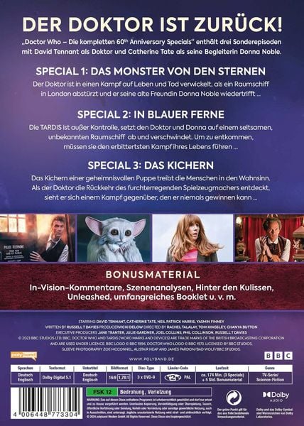 Produktbild: Doctor Who &ndash; Die kompletten 60th Anniversary Specials [3 DVDs]
