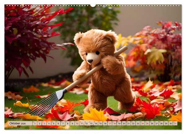 Produktbild: Einfach b&auml;rig - Eine b&auml;rige Reise durch den Teddyalltag (Wandkalender 2026 DIN A2 quer), CALVENDO Monatskalender