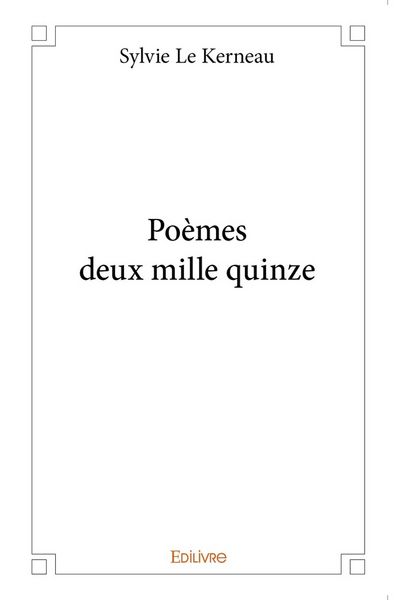 Produktbild: Poemes deux mille quinze