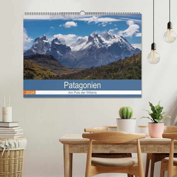 Produktbild: Patagonien - Am Puls der Wildnis (Wandkalender 2026 DIN A2 quer), CALVENDO Monatskalender