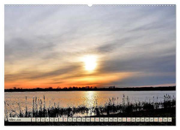 Produktbild: Landschaft an der W&uuml;mme (hochwertiger Premium Wandkalender 2026 DIN A2 quer), Kunstdruck in Hochglanz