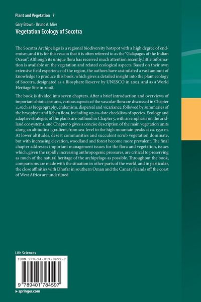Produktbild: Vegetation Ecology of Socotra