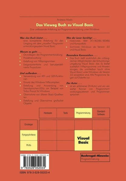 Produktbild: Das Vieweg Buch zu Visual Basic