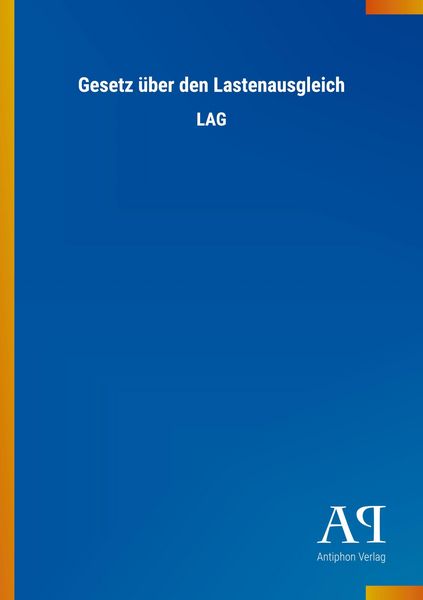 Produktbild: Gesetz &uuml;ber den Lastenausgleich