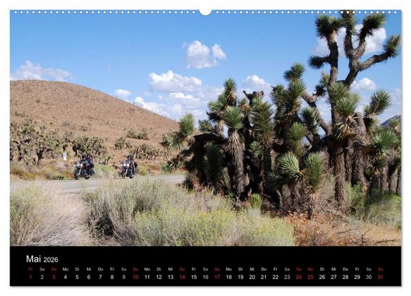 Produktbild: Born to be Wild - Mit der Harley durch den S&uuml;dwesten der USA (Wandkalender 2026 DIN A2 quer), CALVENDO Monatskalender