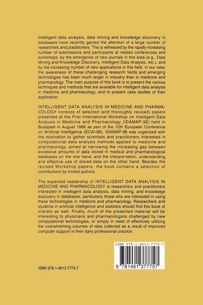 Produktbild: Intelligent Data Analysis in Medicine and Pharmacology