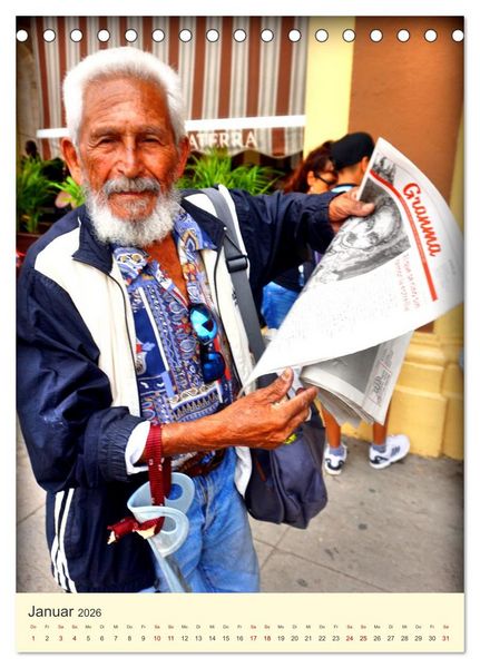 Produktbild: Zeitungsh&auml;ndler - Unterwegs in der Altstadt von Havanna (Tischkalender 2026 DIN A5 hoch), CALVENDO Monatskalender