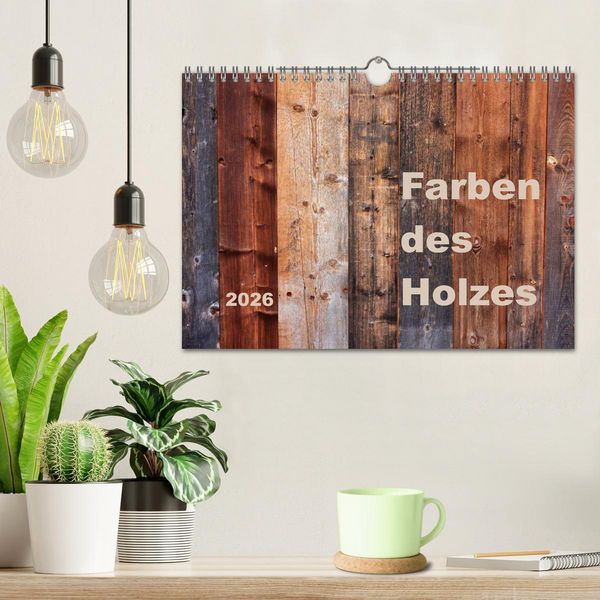 Produktbild: Farben des Holzes (Wandkalender 2026 DIN A4 quer), CALVENDO Monatskalender