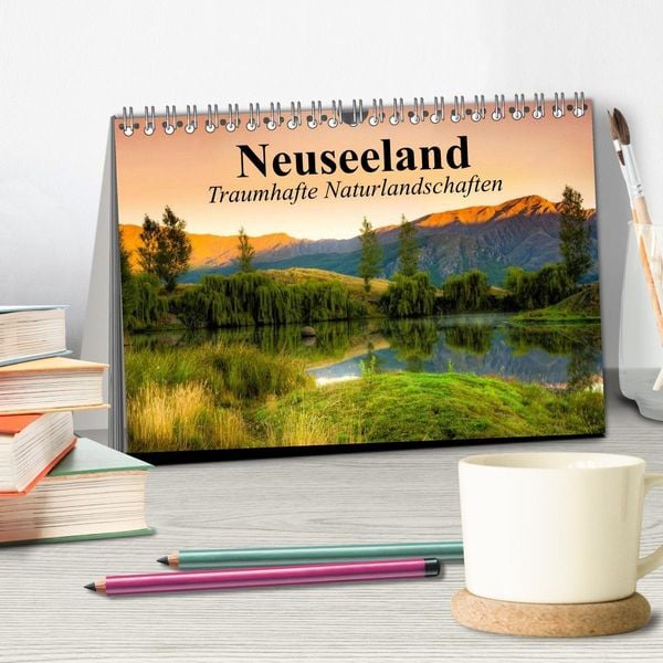 Produktbild: Neuseeland. Traumhafte Naturlandschaften (Tischkalender 2026 DIN A5 quer), CALVENDO Monatskalender