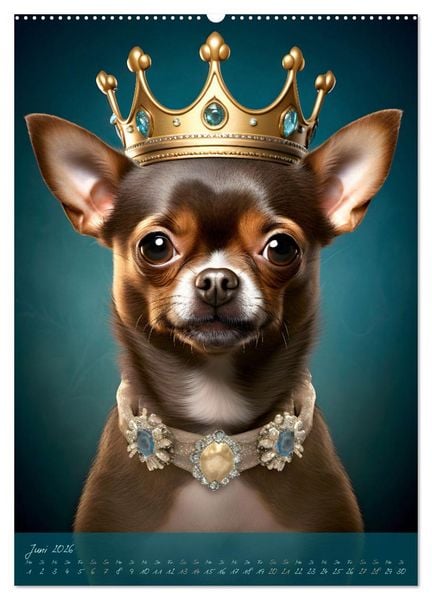 Produktbild: CHARAKTIERE Hunde mit Profil (Wandkalender 2026 DIN A2 hoch), CALVENDO Monatskalender
