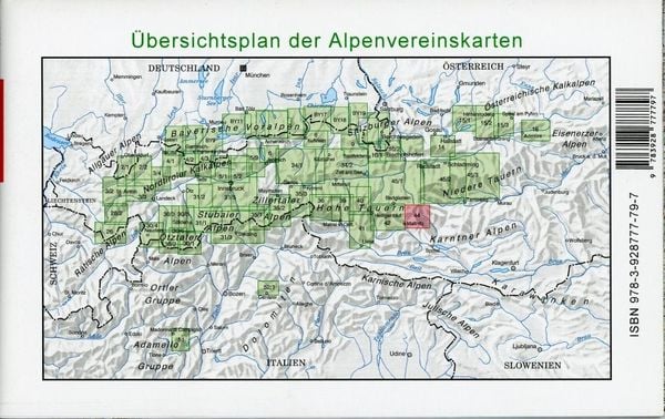 Produktbild: DAV Alpenvereinskarte 44 Ankogel - Hochalmspitze 1 : 25 000 Wegmarkierung