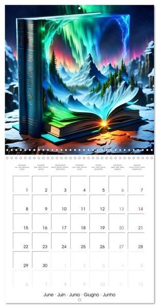 Produktbild: Fantastic surreal book worlds (Wall Calendar 2026 12 &times; 12 Inch) CALVENDO 12 Month Wall Calendar