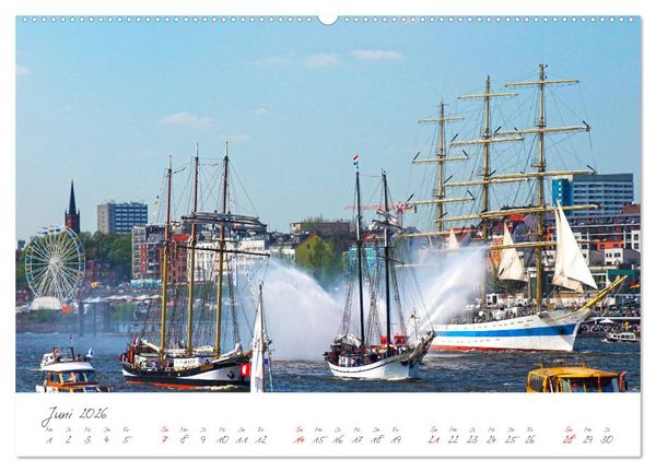 Produktbild: Die Elbe Impressionen (hochwertiger Premium Wandkalender 2026 DIN A2 quer), Kunstdruck in Hochglanz