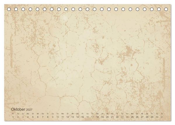 Produktbild: Vintage DIY Bastel-Kalender - Zum Selbstgestalten (Tischkalender 2027 DIN A5 quer), CALVENDO Monatskalender