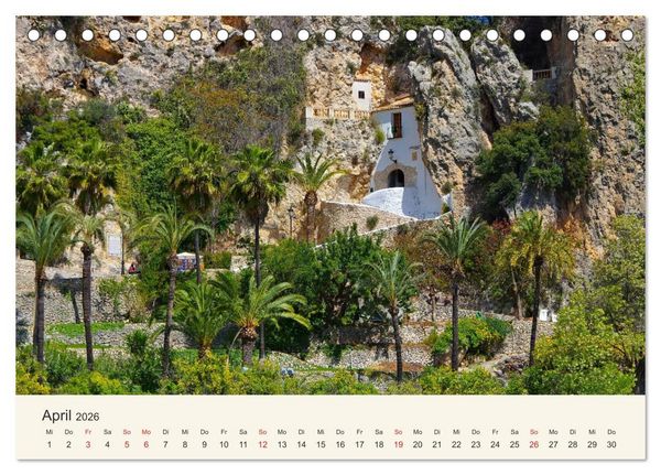 Produktbild: El Castell de Guadalest - In der Berglandschaft der Costa Blanca (Tischkalender 2026 DIN A5 quer), CALVENDO Monatskalender