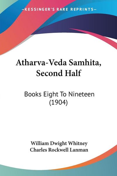 Produktbild: Atharva-Veda Samhita, Second Half
