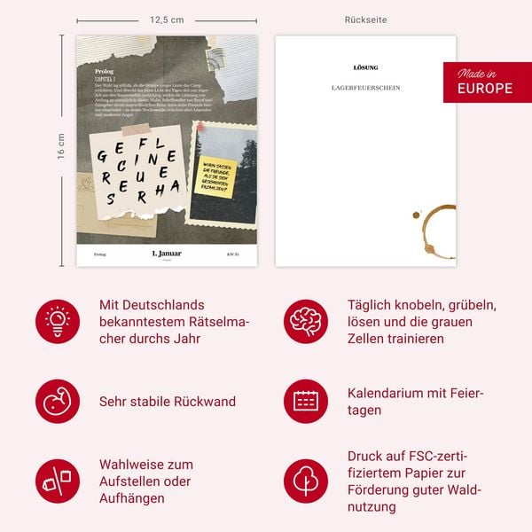 Produktbild: Stefan Heine Der paranormale Escape-Kalender 2027