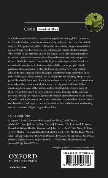 Produktbild: Global Bioethics