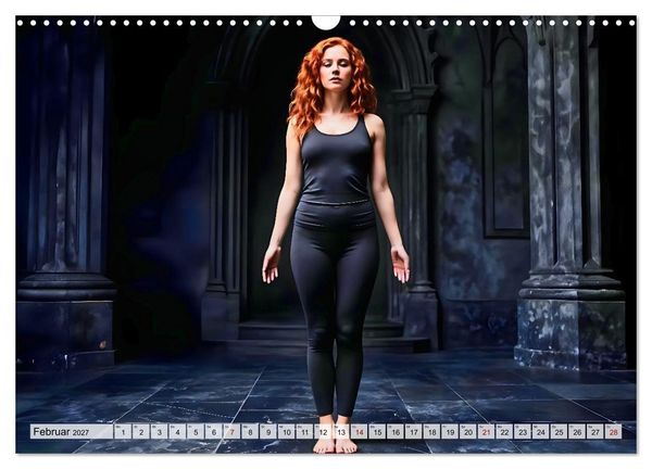 Produktbild: Dark Yoga &ndash; Heilige Stille im Schatten (Wandkalender 2027 DIN A3 quer), CALVENDO Monatskalender