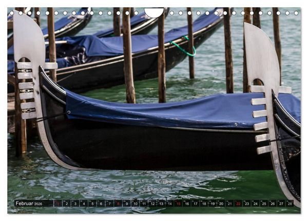 Produktbild: VENEDIG charmante Details (Wandkalender 2026 DIN A4 quer), CALVENDO Monatskalender