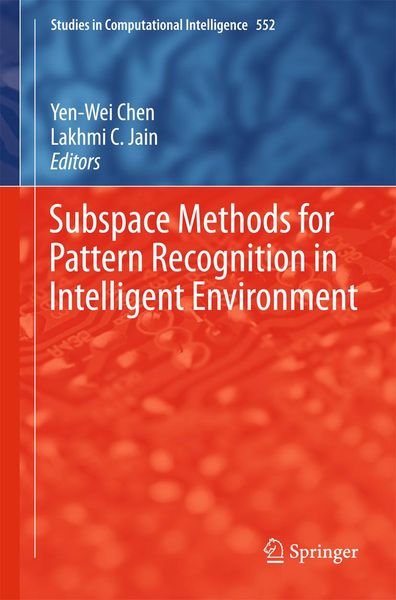 Produktbild: Subspace Methods for Pattern Recognition in Intelligent Environment