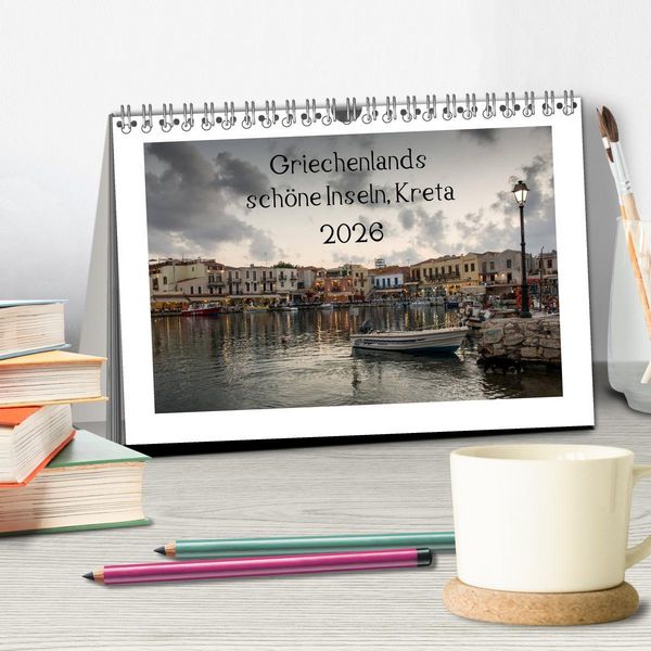 Produktbild: Griechenlands sch&ouml;ne Inseln, Kreta (Tischkalender 2026 DIN A5 quer), CALVENDO Monatskalender