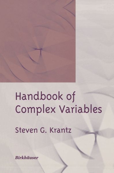 Produktbild: Handbook of Complex Variables
