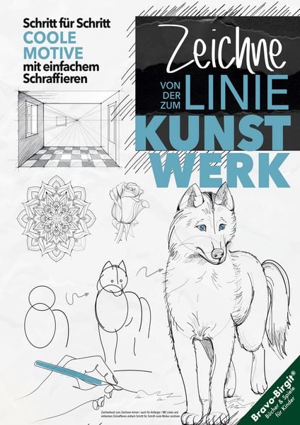 Zeichenbuch zum Zeichnen lernen, auch für Anfänger, Taschenbuch von Birgit Bravo, Lucid Page Media, 978-3-691-04114-9