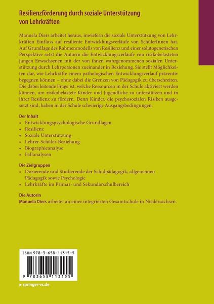 Produktbild: Resilienzf&ouml;rderung durch soziale Unterst&uuml;tzung von Lehrkr&auml;ften