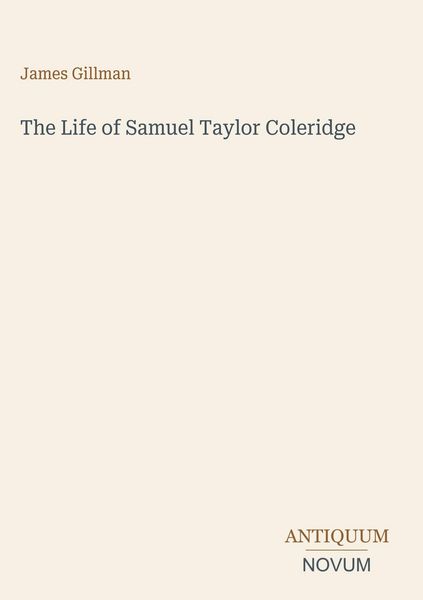 Produktbild: The Life of Samuel Taylor Coleridge